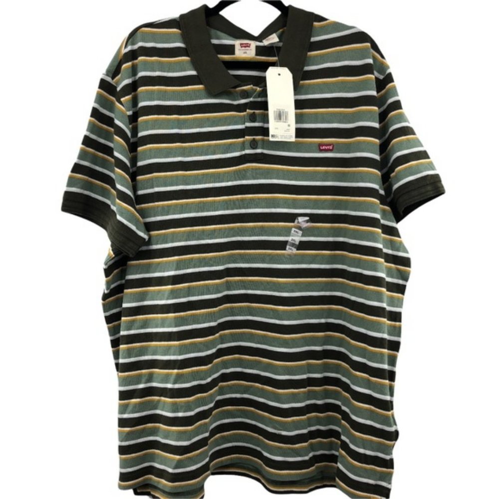 Levi's Polo Shirt NWT Men Stripped Size 3XL
